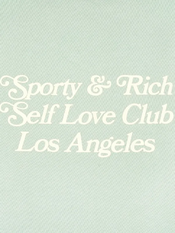 Sporty & Rich Self Love Club Cotton Sweatshirt | Green