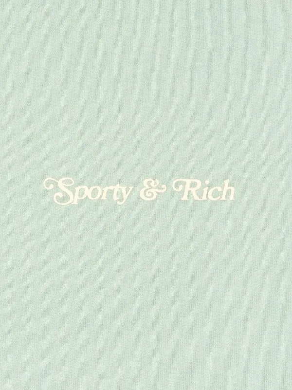 Sporty & Rich Self Love Club Cotton Sweatshirt | Green