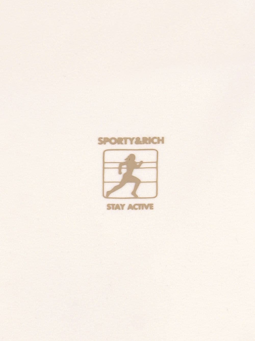 Shop Sporty And Rich Logo-print Yoke-waist Track Shorts In Neutrals