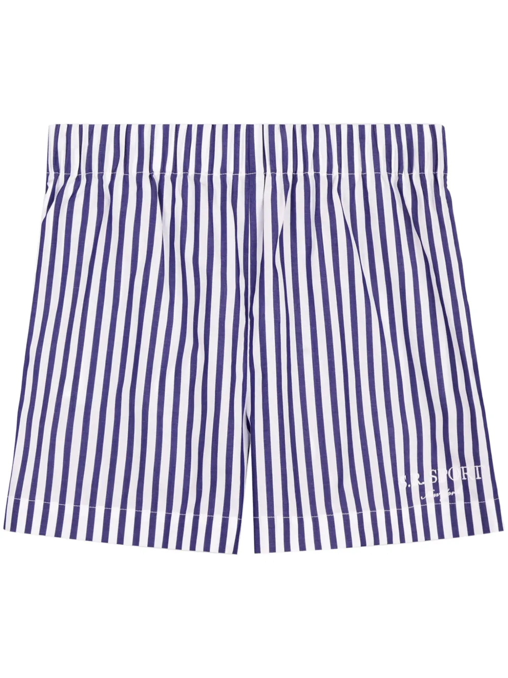 Sporty & Rich Shorts sportivi a righe - Blu