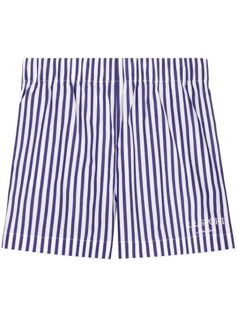Sporty & Rich bermudas con motivo de rayas