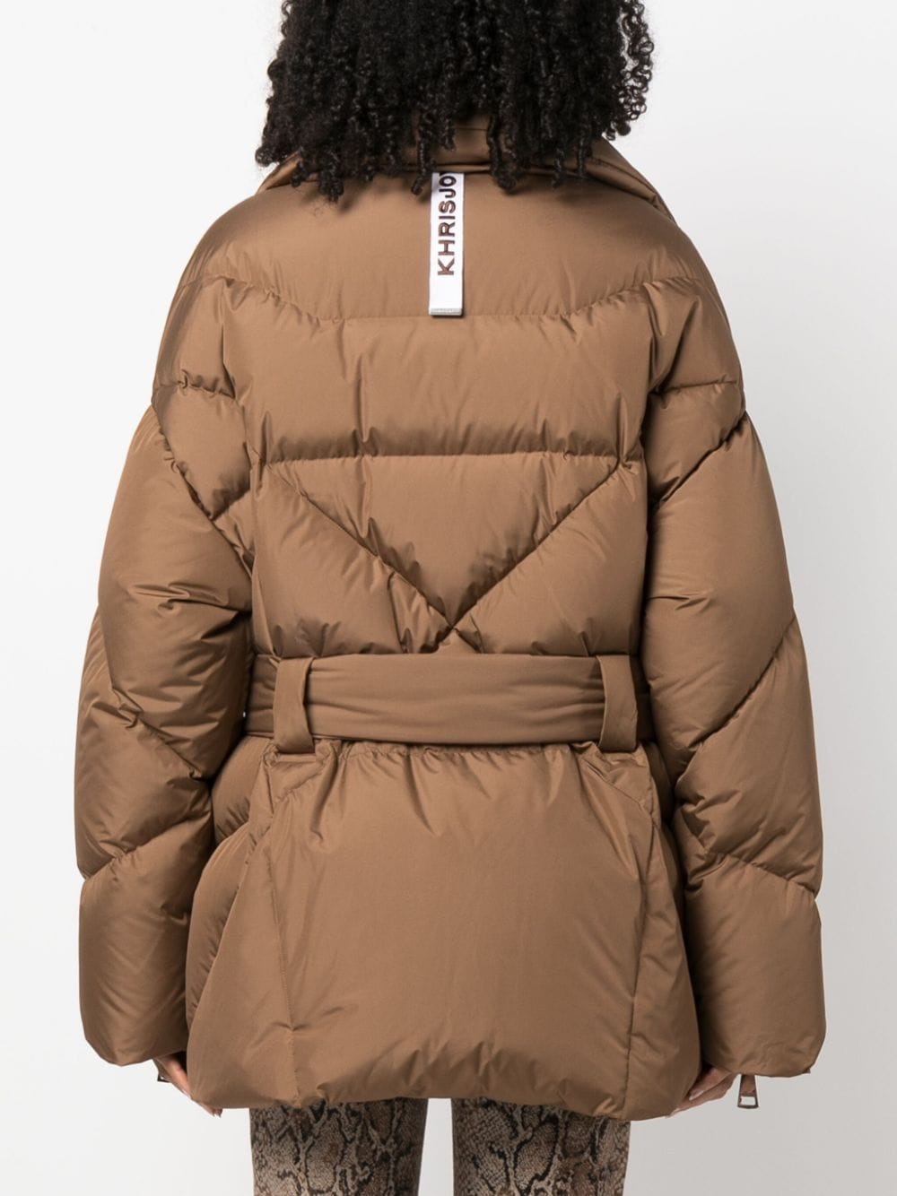 Shop Khrisjoy New Iconic Puffer Jacket In Brown