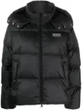 Duvetica Bellatrix logo-patch padded jacket - Black
