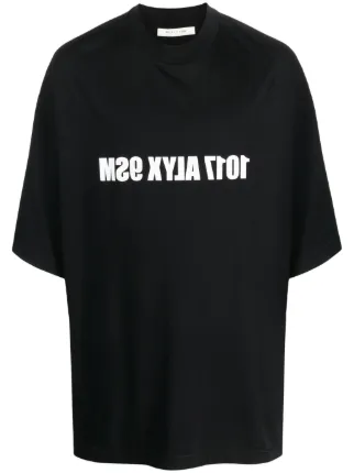 1017 ALYX 9SM logo-print Cotton T-shirt | Black | FARFETCH TH