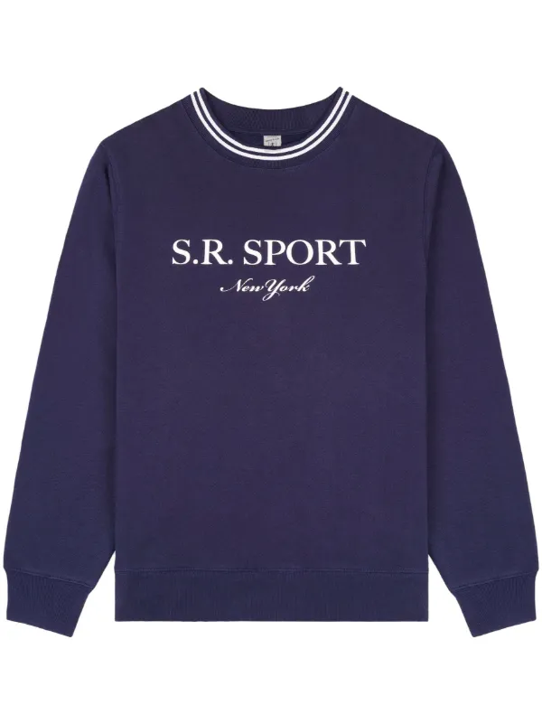 【関税込み】Sporty & Rich ブルー S.R. Sport スウェットシャツ Sporty & Rich ロゴ スウェットシャツ | ブルー | FARFETCH JP