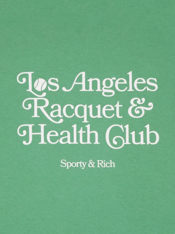 SPORTY & RICH ロゴスウェットシャツ【関税込】 限定セール!!☆Sporty&Rich ロゴ入りスウェットシャツ 送関税込