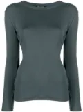 Fabiana Filippi bead-detailing fine-knit jumper - Blue
