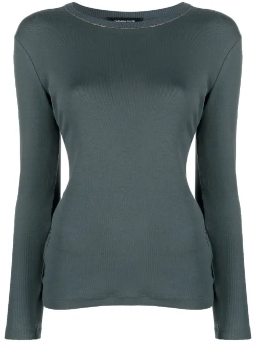Pull à détails de perles - Fabiana Filippi - Modalova