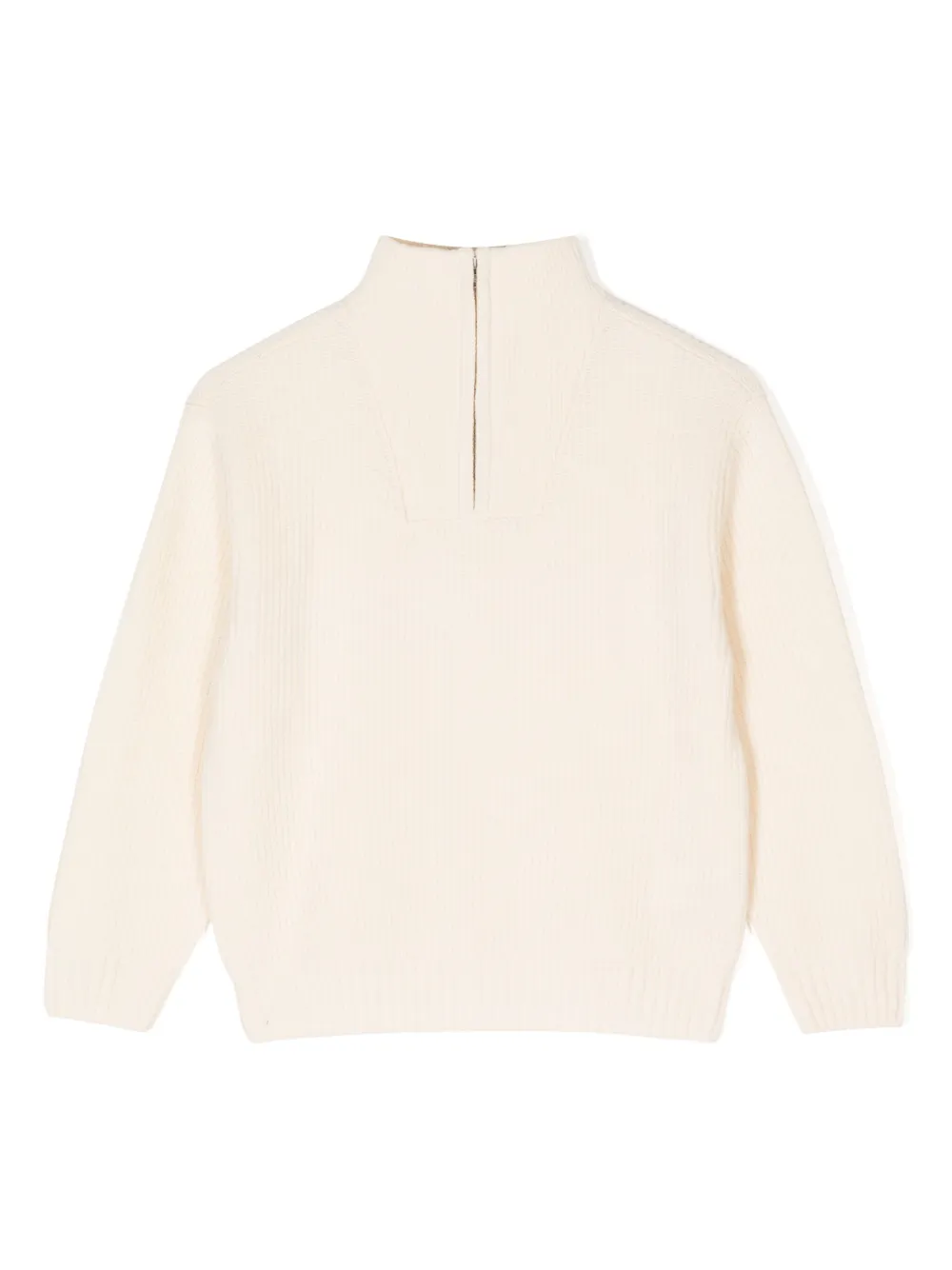 Bonpoint Top met hoge hals Beige