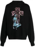 MISBHV graphic-print cotton-blend hoodie - Black