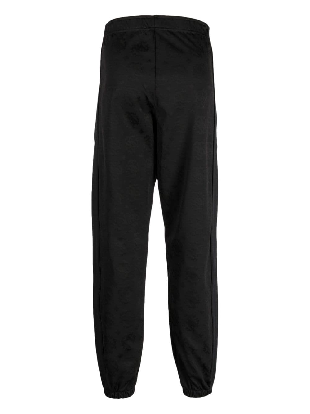 Shop Roberto Cavalli Jacquard Logo Track Trousers In Black