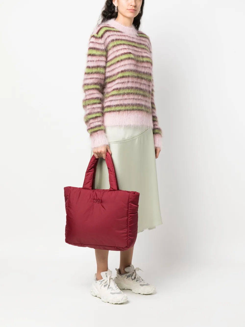 Nº21 Shopper met logo - Rood
