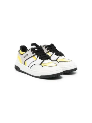 MSGM Kids multi panel lace up Sneakers White FARFETCH AZ