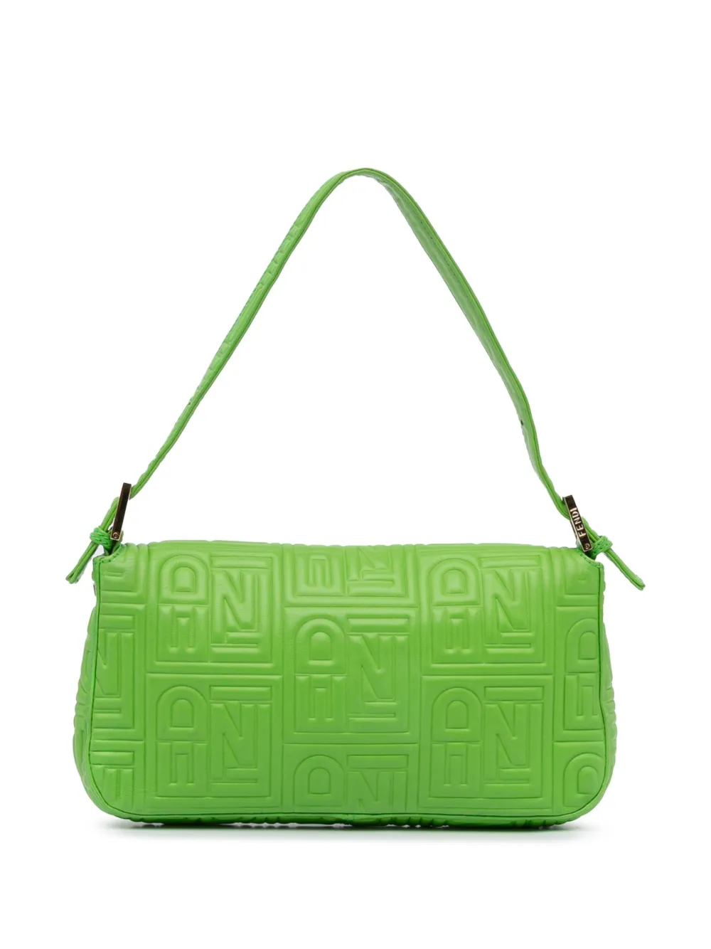 Fendi Pre-Owned Baguette schoudertas met reliëf - Groen