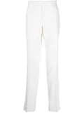 Lardini off-centre fastening chino trousers - White