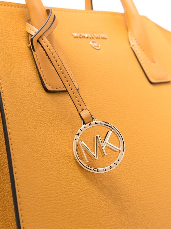 Michael Kors, Bags, Michael Kors Orange Leather Handbag Purse Shoulder  Bag Mk Like New Shape