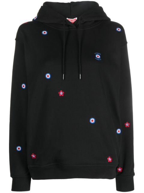 Kenzo embroidered-design cotton hoodie Women