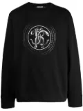 Roberto Cavalli Mirror snake-print T-shirt - Black