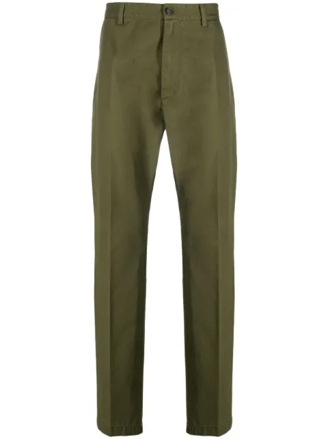 DSQUARED2 pantalones rectos con logo estampado