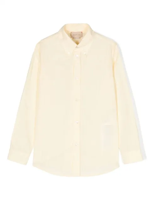 Gucci Kids Square G-print cotton shirt