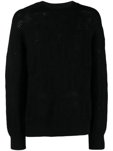 Dolce & Gabbana logo-jacquard virgin-wool jumper