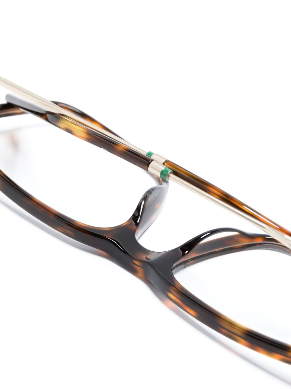 Lacoste tortoiseshell-effect square-frame glasses Men