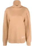 A.P.C. Edward logo-intarsia wool jumper - Brown