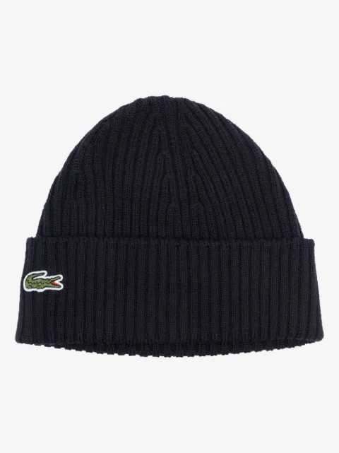 Lacoste gorro tejido de canalé grueso
