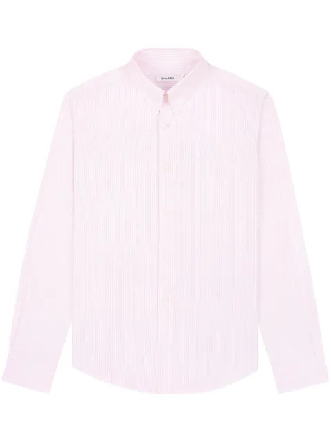 Sporty & Rich camisa con botones y rayas estampadas