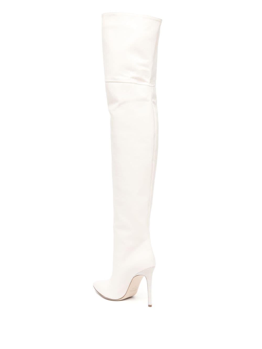 Shop Paris Texas 115mm Over-the-knee Boots In Neutrals