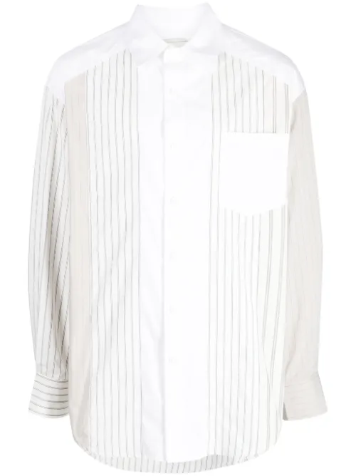 Chemise rayée à manches longues - Feng Chen Wang - Modalova