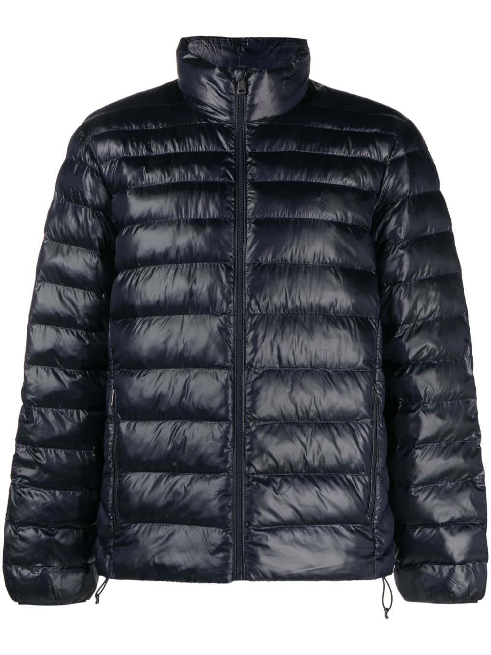 high-neck zip-up padded jacket