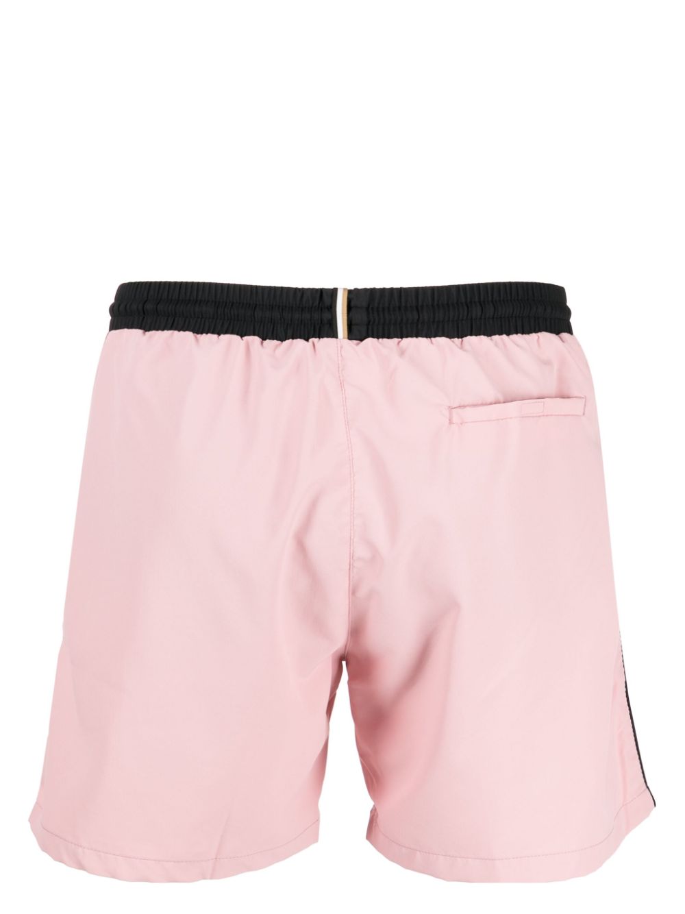 BOSS logo-print swim shorts - Roze