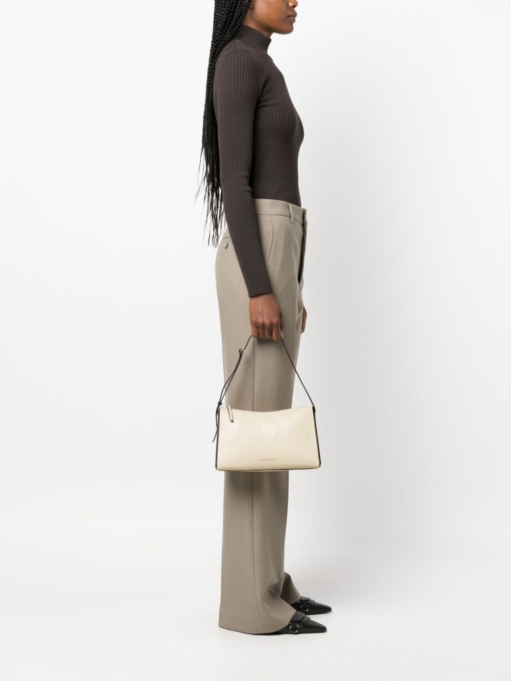 Manu Atelier mini Prism shoulder bag - Beige