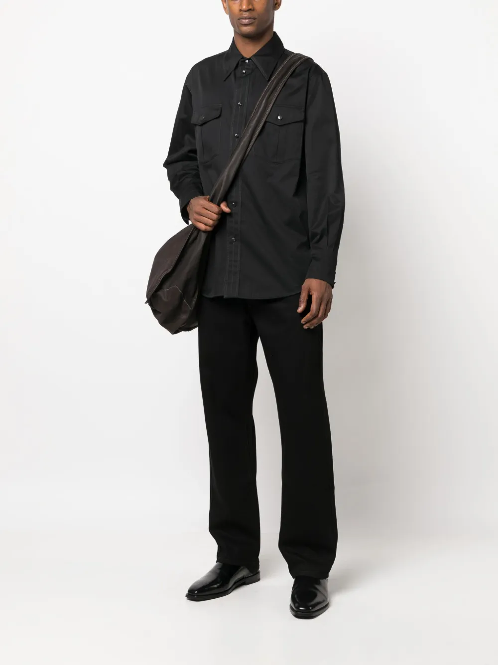Lemaire Straight broek - Zwart