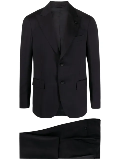 Lardini single-breasted two-piece wool suit