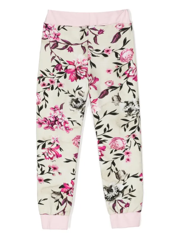 Roberto Cavalli ★ White & Pink ロゴ 足付ロンパース ★ 1-9M Roberto Cavalli Junior mix-print Track Pants | Pink | FARFETCH