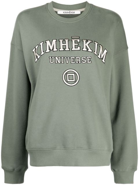 Kimhekim logo-embroidered cotton sweatshirt