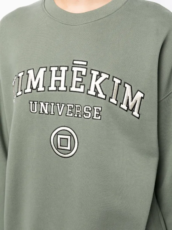Kimhekim logo-embroidered Cotton Sweatshirt | Green