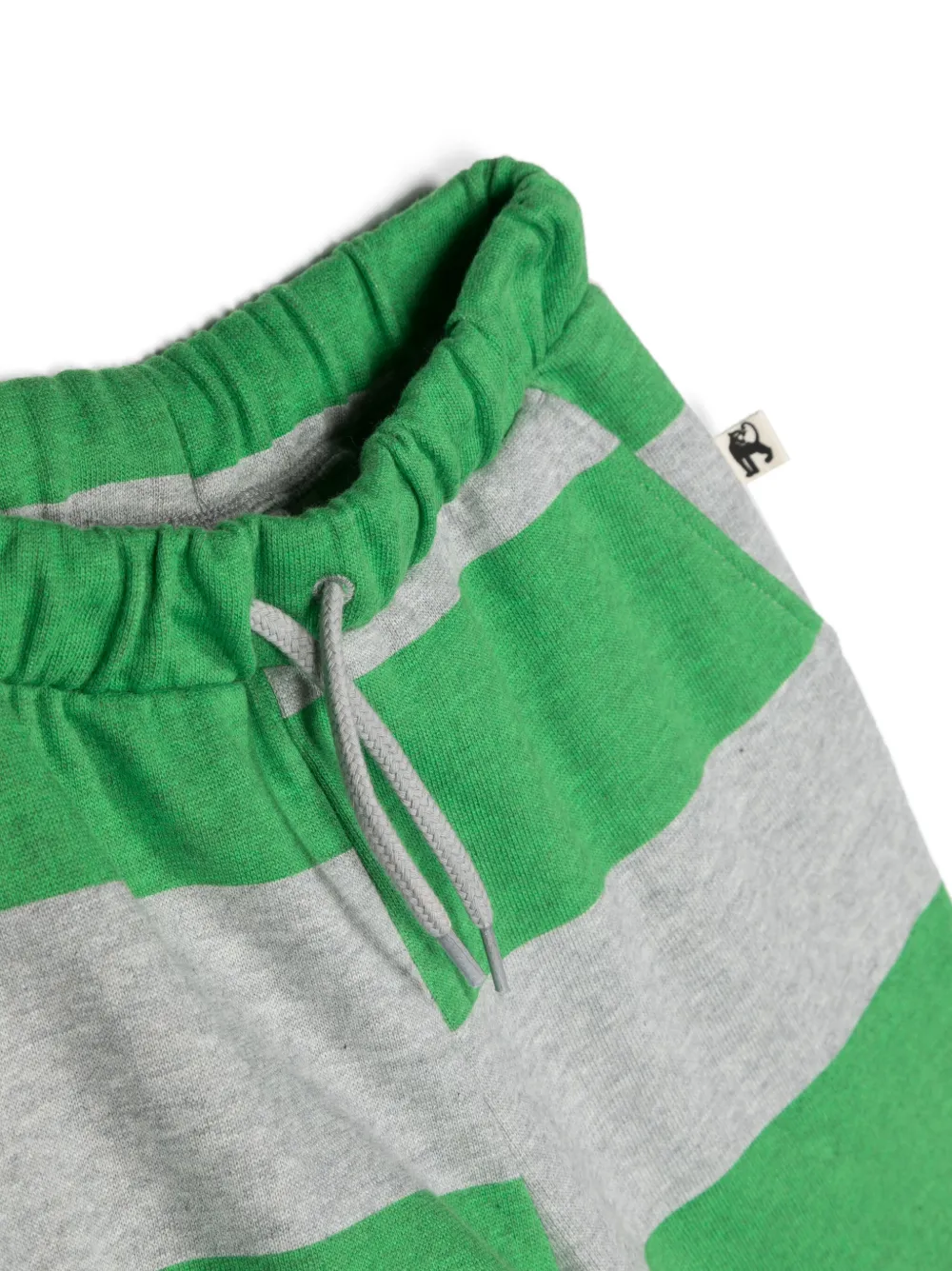 Mini Rodini Stripe-print Cotton Track Pants In Green