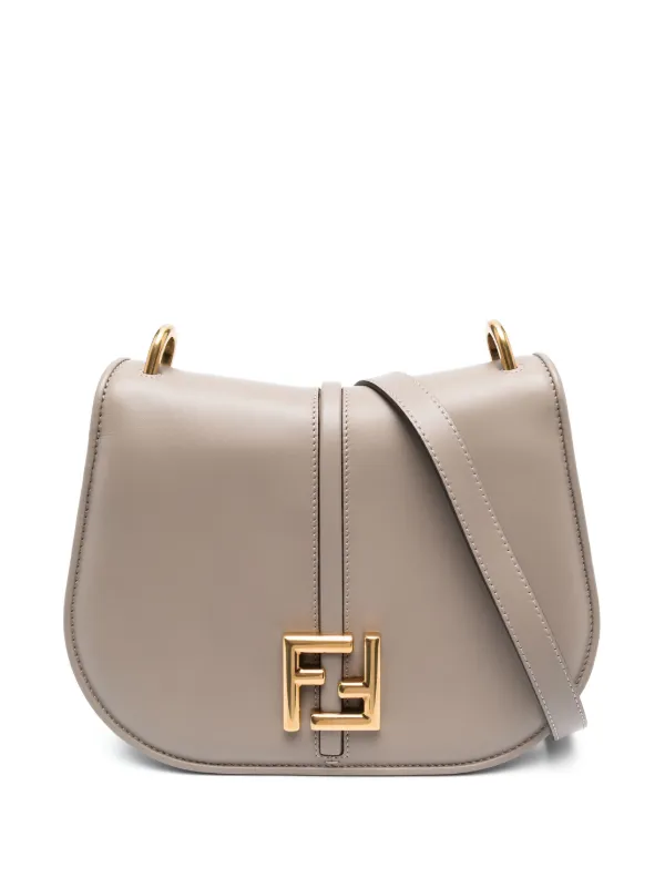 国内発送★FENDI★C'mon ショルダーバック FENDI C'mon レザーショルダーバッグ M | ブラウン | FARFETCH JP