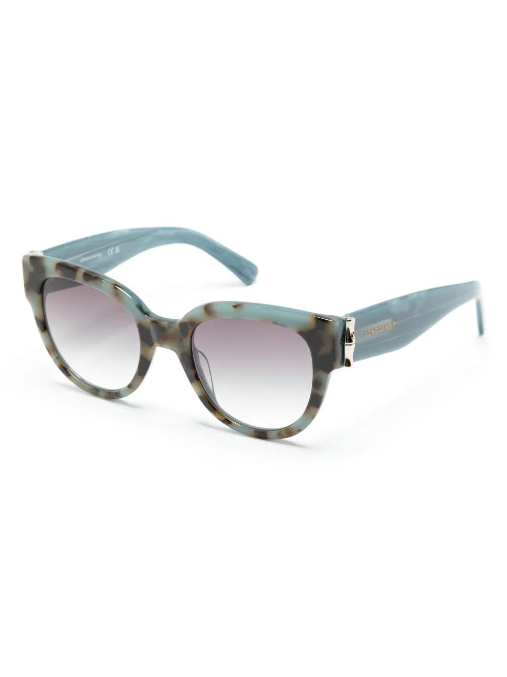Longchamp Zonnebril met cat-eye montuur - Blauw