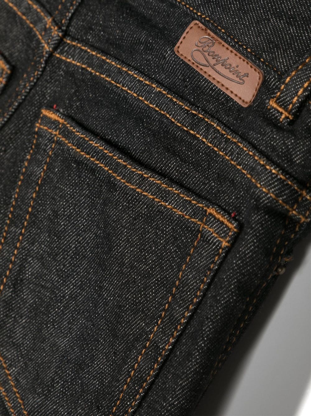 Shop Bonpoint Tael Straight-leg Jeans In Black