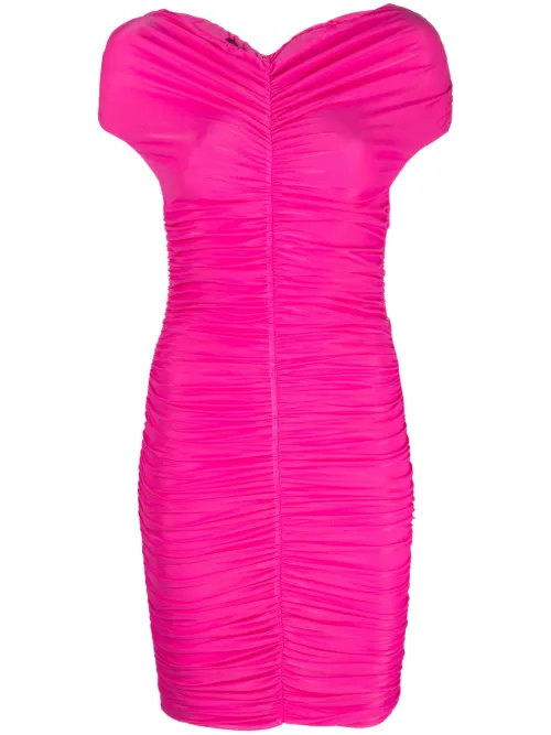 Robe courte drapée Nicola à épaules dénudées - THE ANDAMANE - Modalova