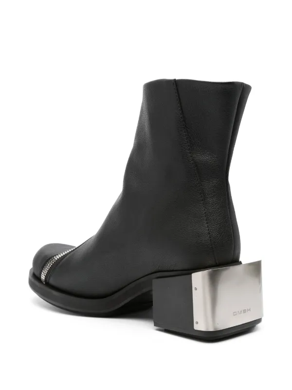 GmbH Ergonomic Riding 75mm logo-engraved Boots | Black | FARFETCH
