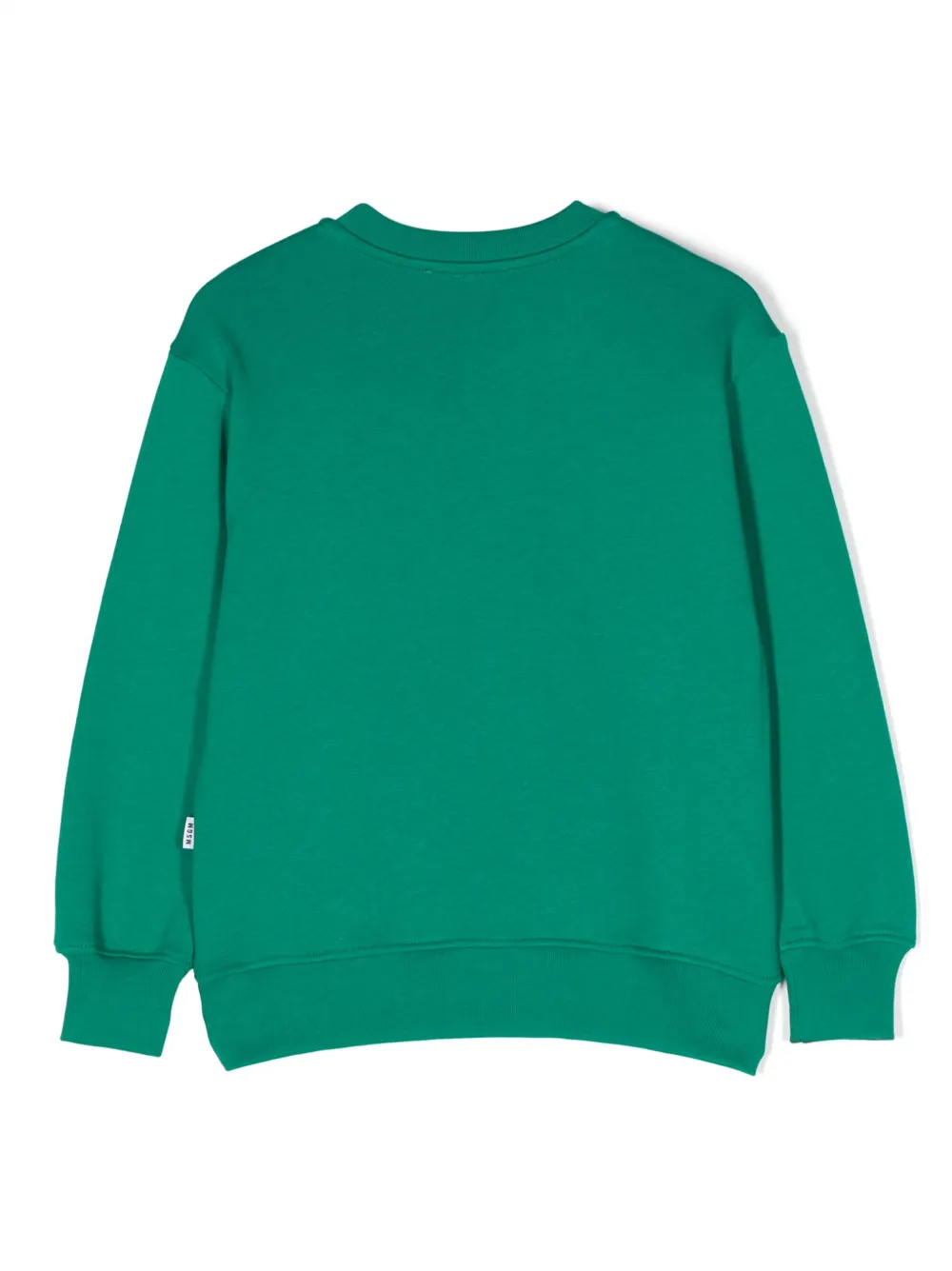 MSGM Kids logo-print cotton sweatshirt - Groen
