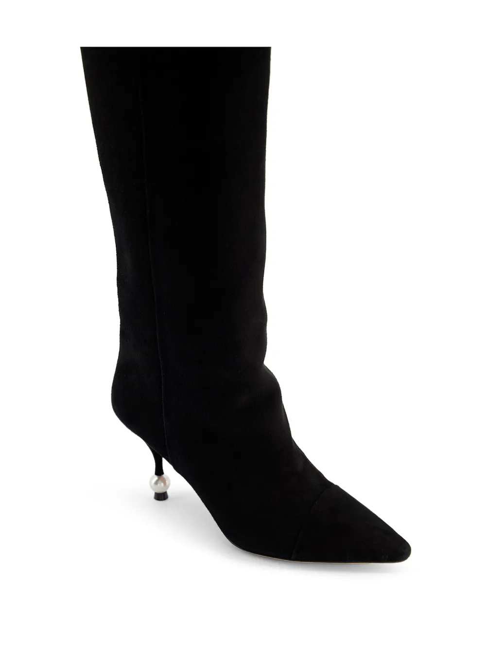 Giambattista Valli botas de gamuza con perla en el tacón | Botas altas | Image 2