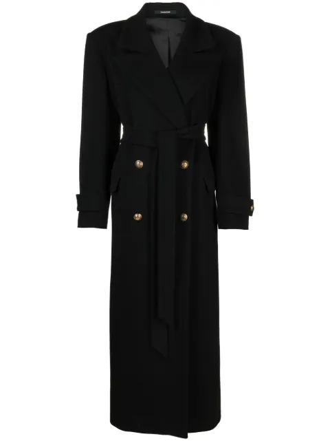 Tagliatore Julia belted double-breasted coat