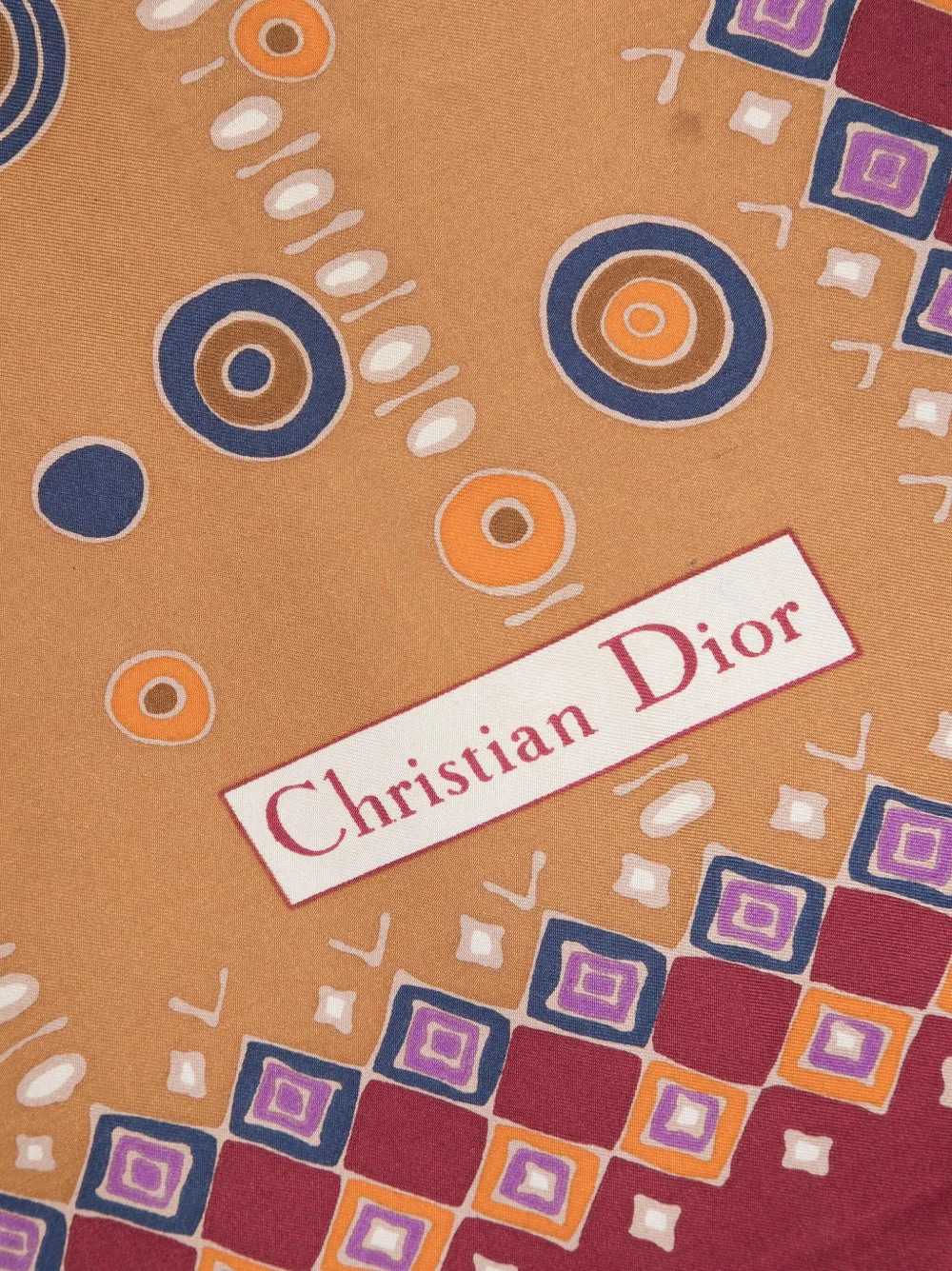 Christian Dior 1970 pre-owned sjaal met print - Rood