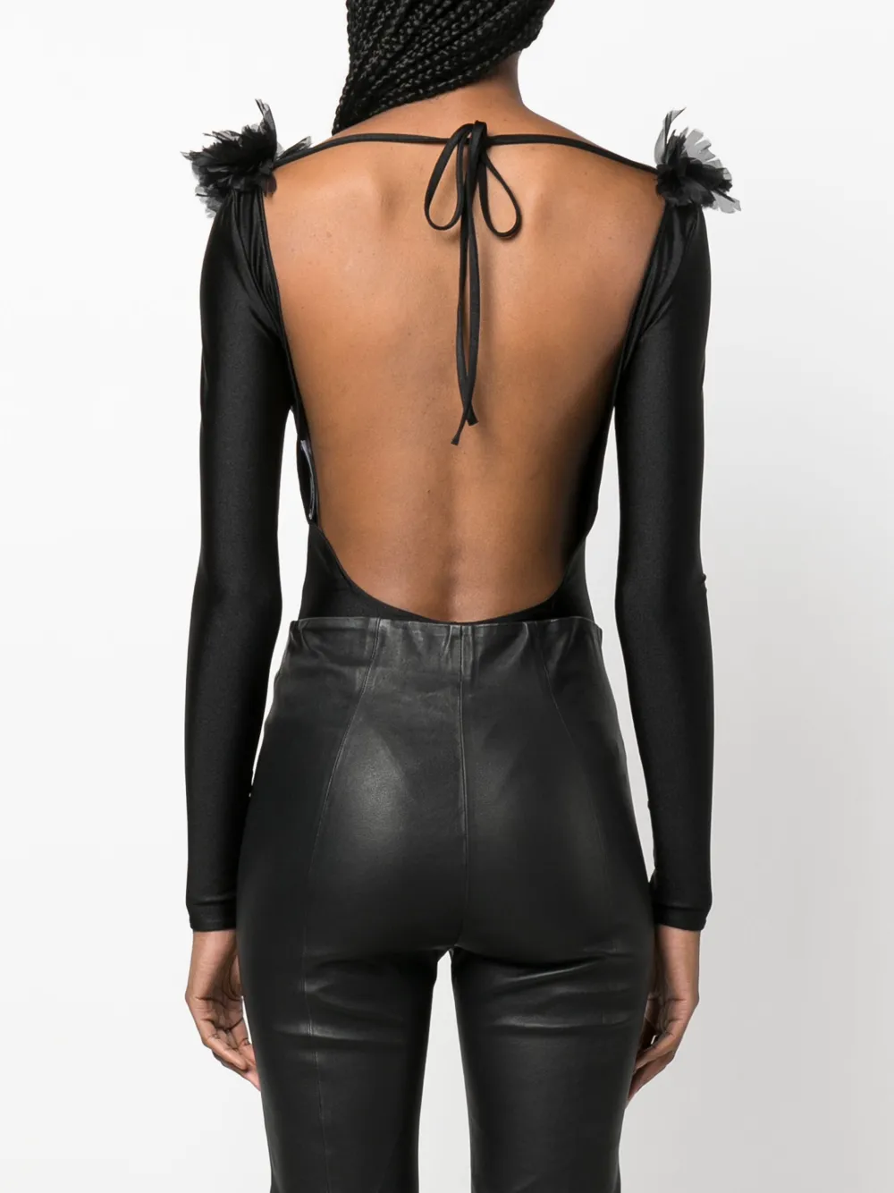 Giuseppe Di Morabito feathertrim openback Body Farfetch